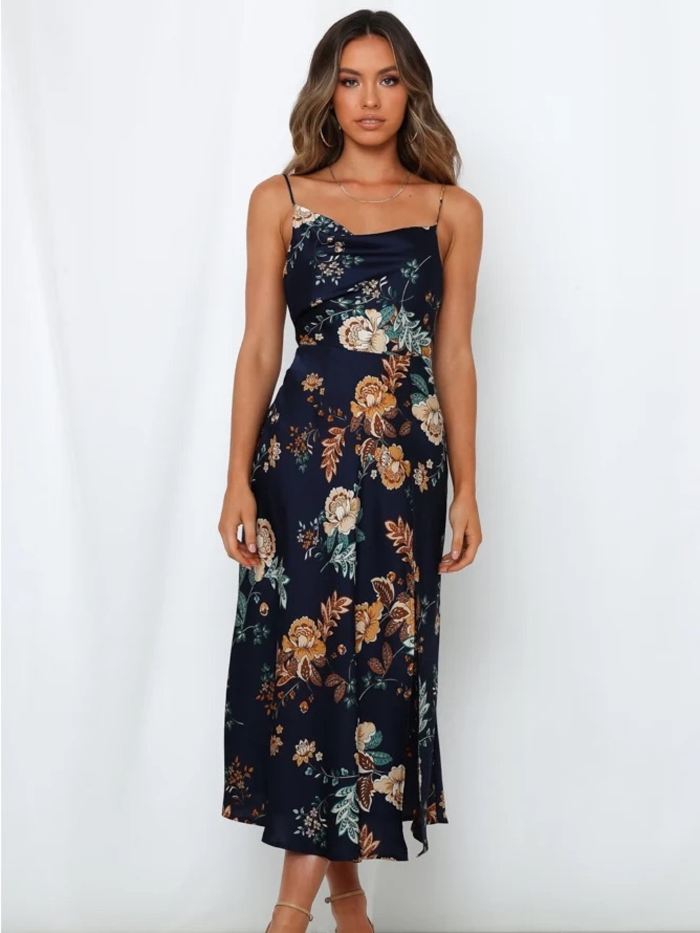 Hello Molly Atlas Maxi Dress - Navy - Size M